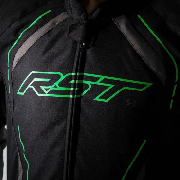 Veste RST S-1 Textile Verte - logo poitrine