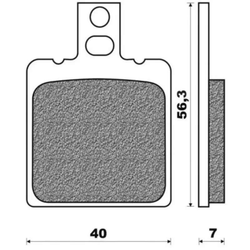 Jeu de plaquettes de frein arrière origine Ducati 61340731A Jeu de plaquettes de frein arrière origine Ducati 61340731A