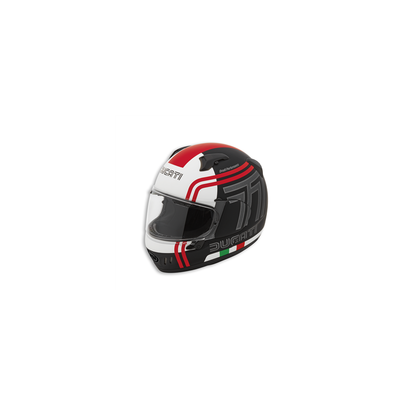 Casque intégral Ducati x Arai vue de profile