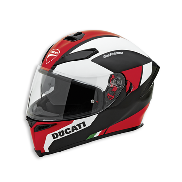 Casque intégral Ducati x AGV vue de profile