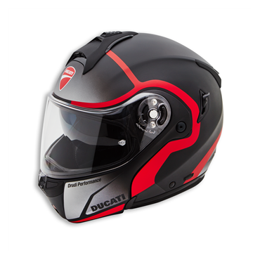 Casque modulaire Ducati x X-Lite vue de profile